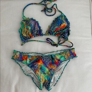Luli Fama Agua De Fuego Crystallized Bikini Set
